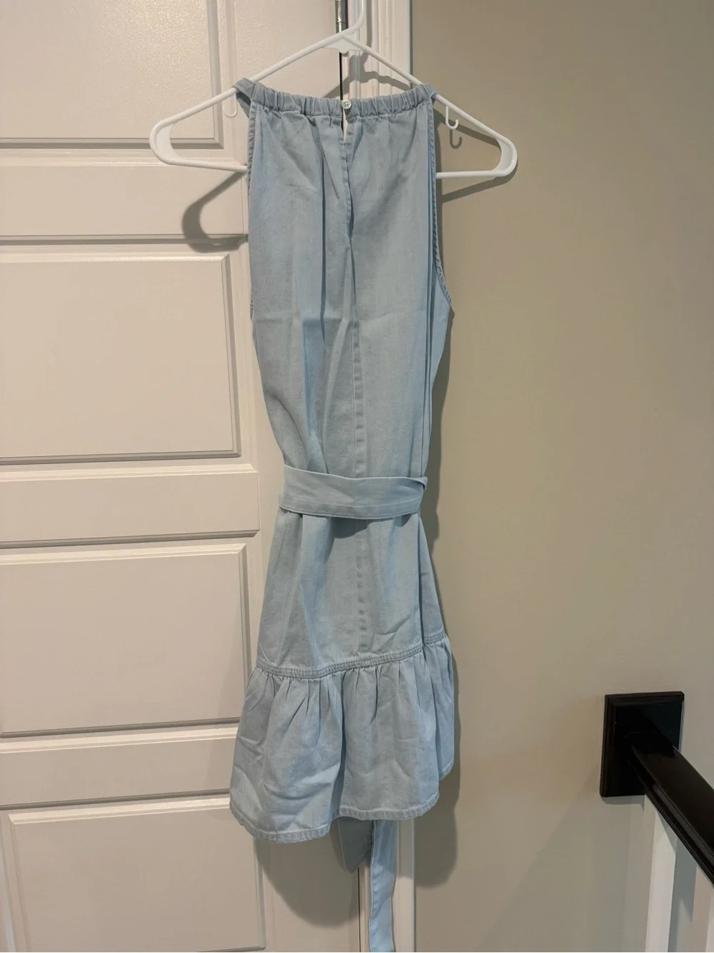 Banana Republic Factory Chambray Tie-Waist Dress